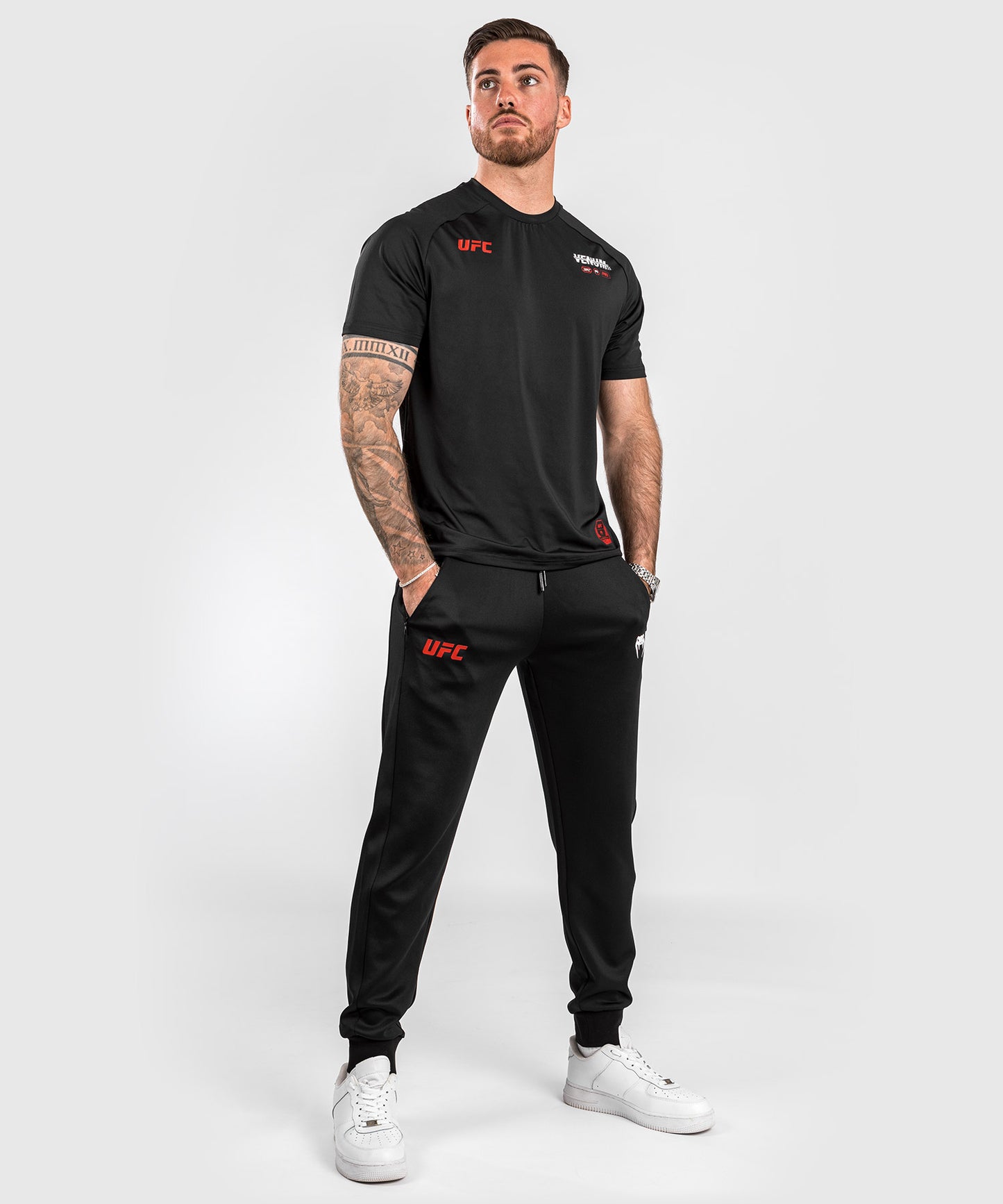 UFC Adrenaline by Venum Fight Week Herren-Performance-Jogging-Hose - Schwarz