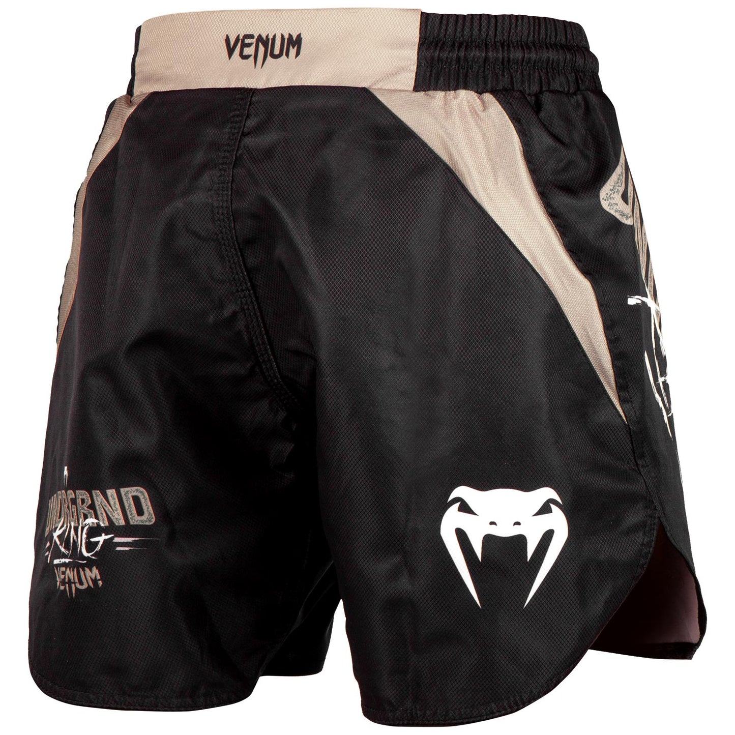 Venum Underground King kurze Fightshorts - Schwarz/Sand