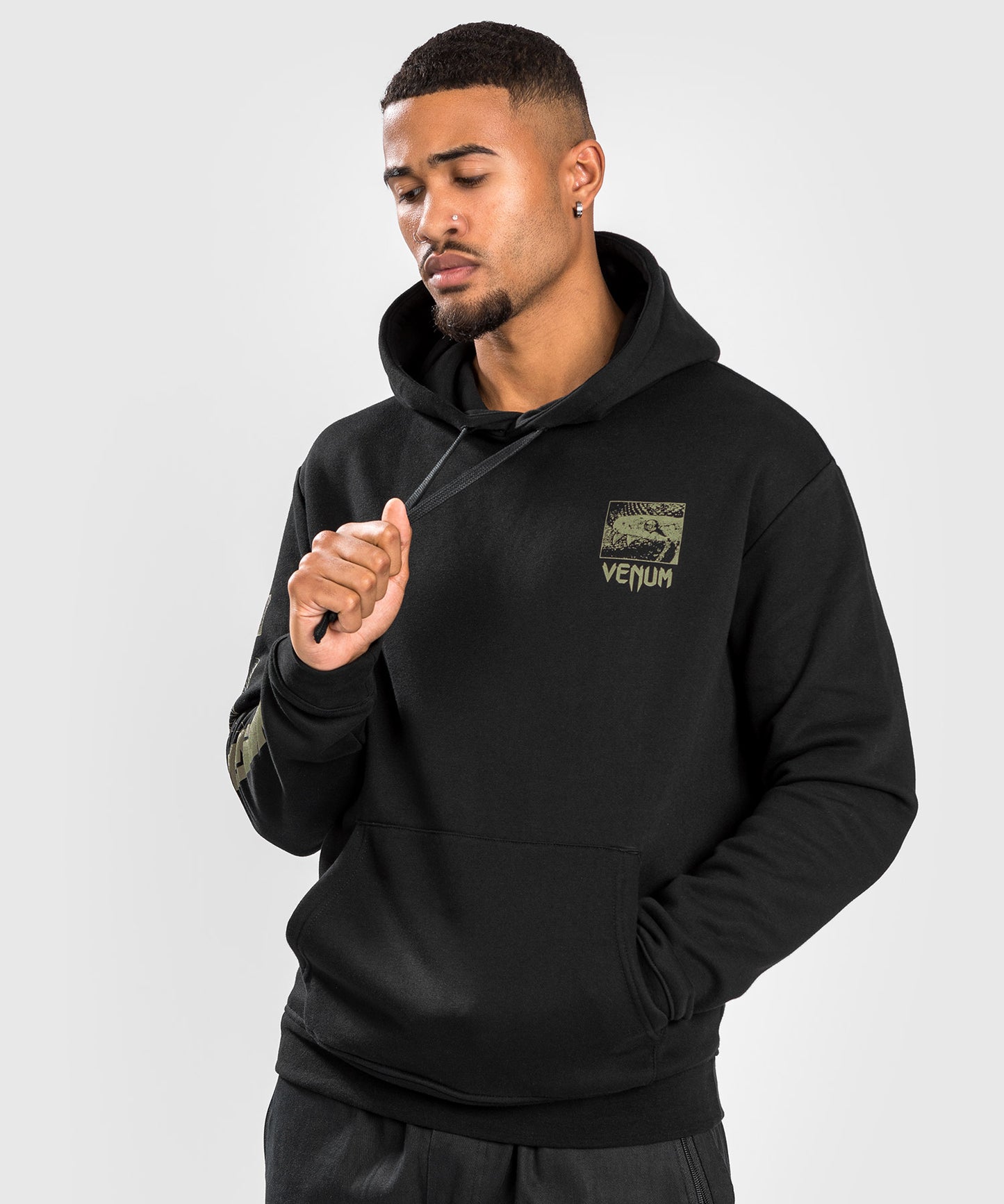 Sweatshirt à Capuche Venum Fangs - Coupe Droite - Noir