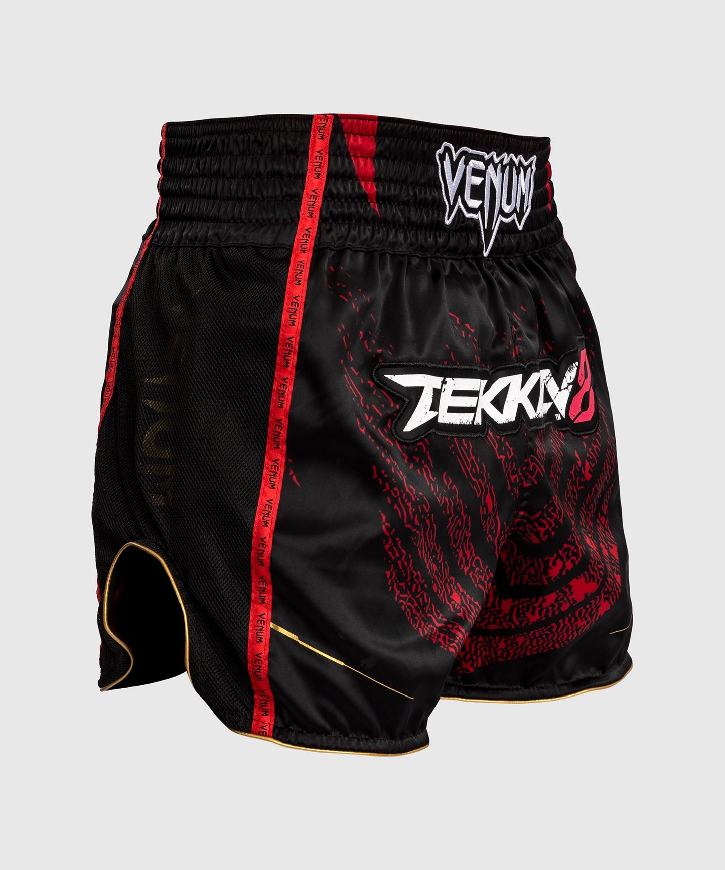 Short de Muay Thai Venum x TEKKEN 8 - Marshall Law - Noir/Rouge/Or