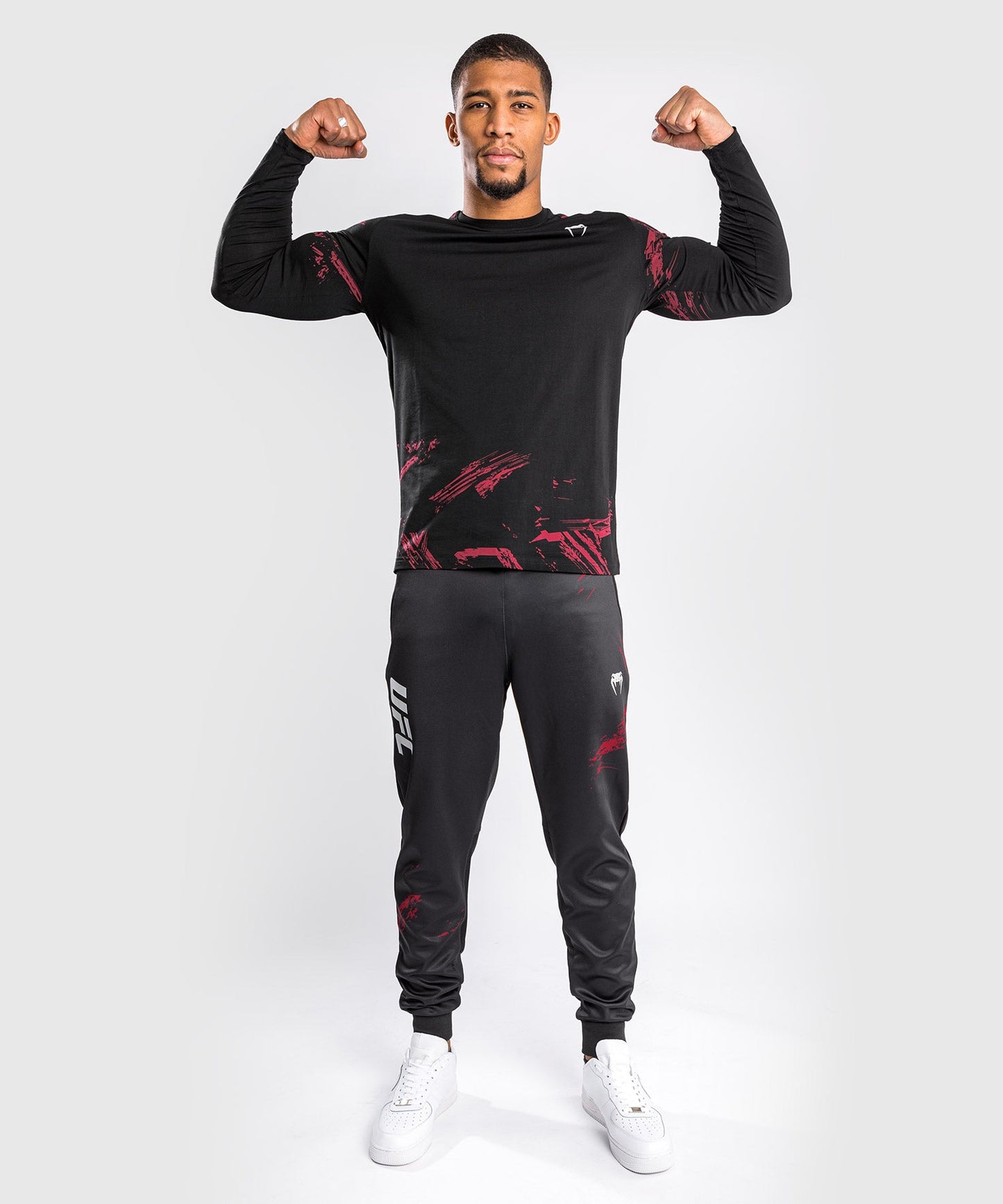 UFC T-Shirt Venum Authentic Fight Week 2.0 - Long Sleeve - Black/Red
