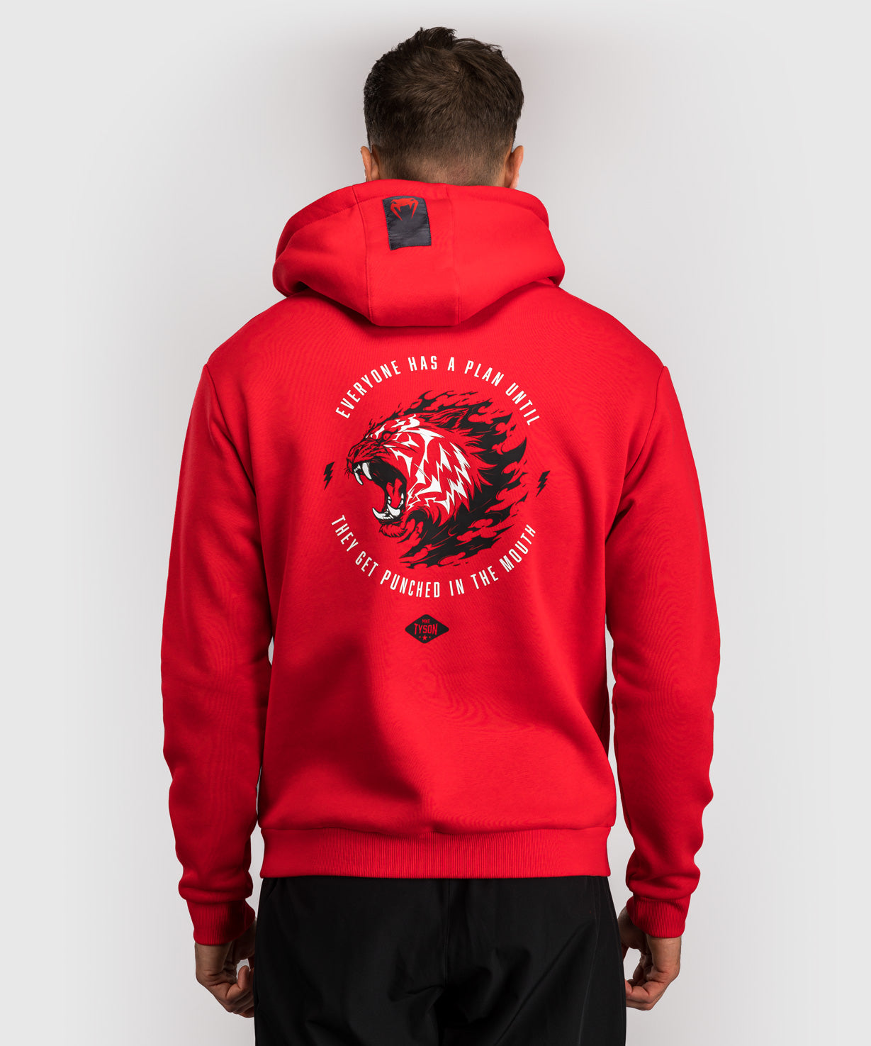 Sweat à capuche Venum x Mike Tyson Tiger - Rouge Intense/Noir Profond