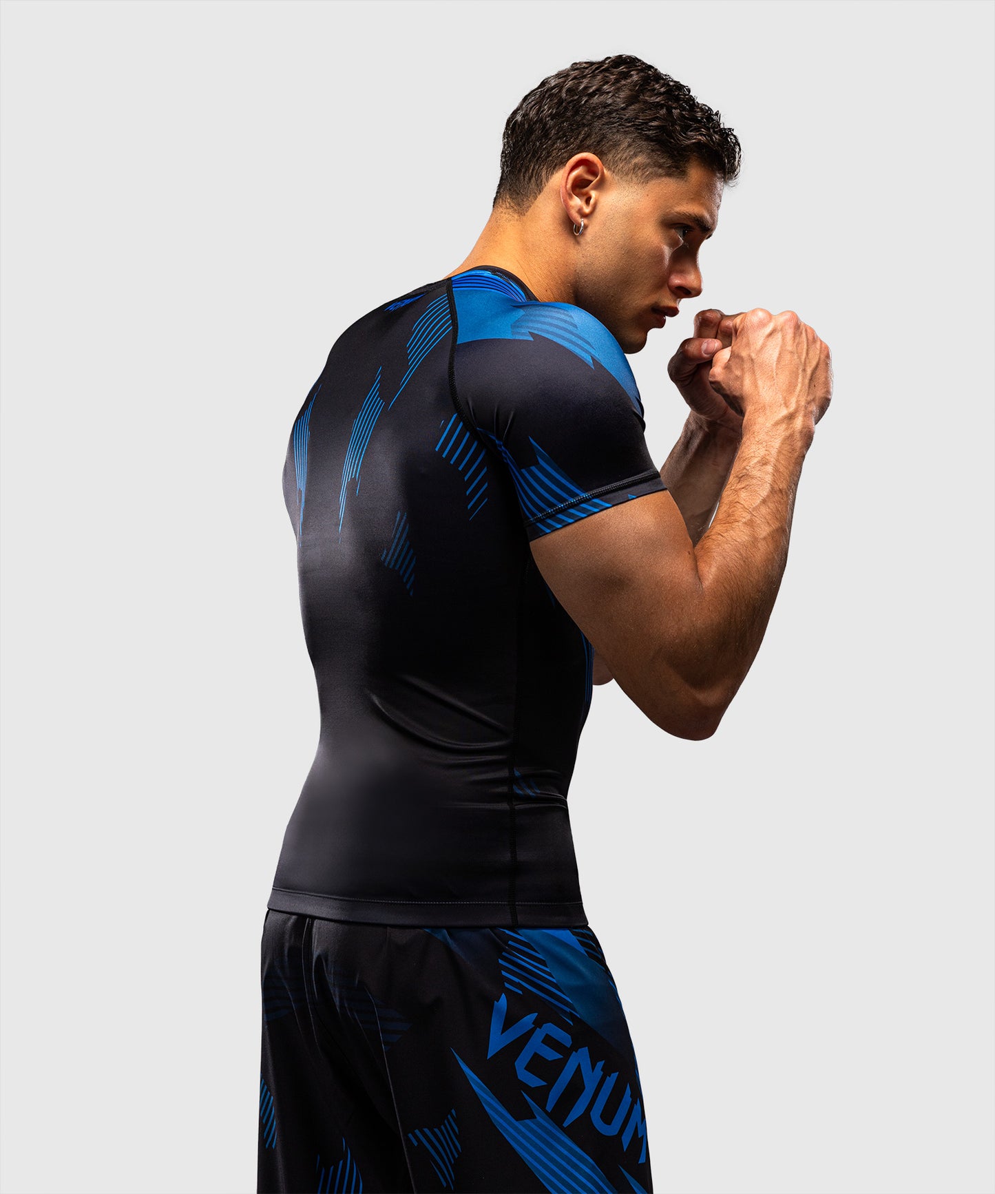 Venum No-Gi 6.0 Rashguard Manga Corta - Negro/Azul