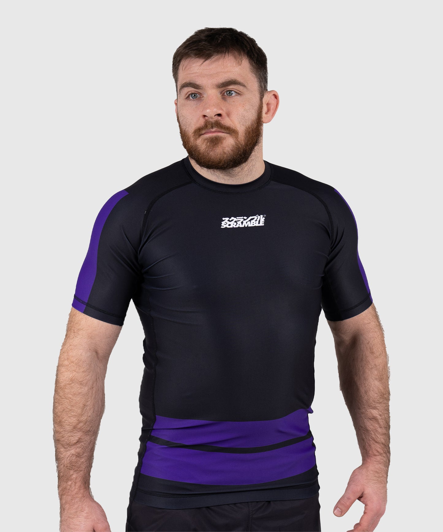Scramble Ranked Rashguard a Maniche Corte - Viola