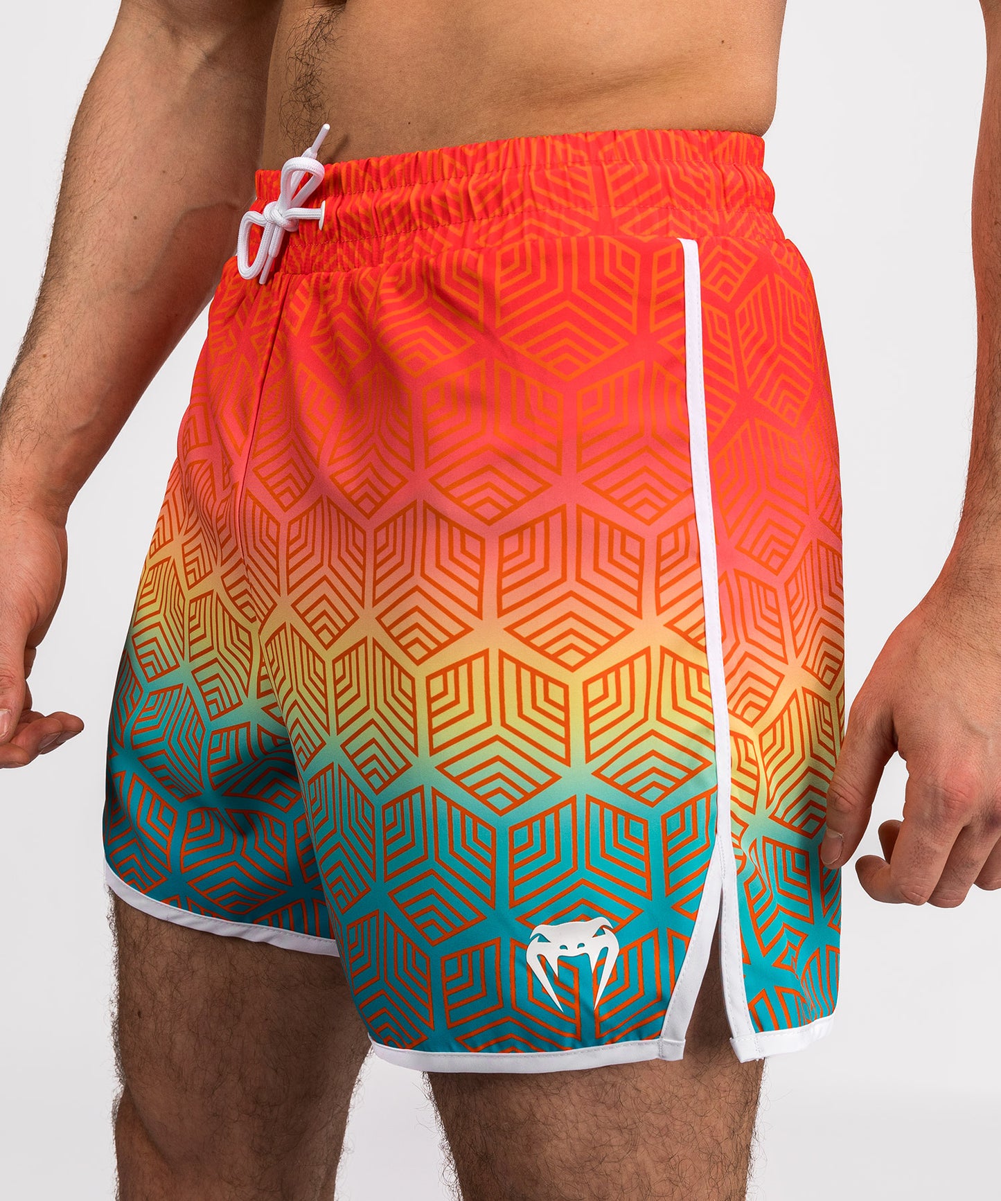 Short de Bain Venum Octane - Orange Sunset/Bleu Ciel