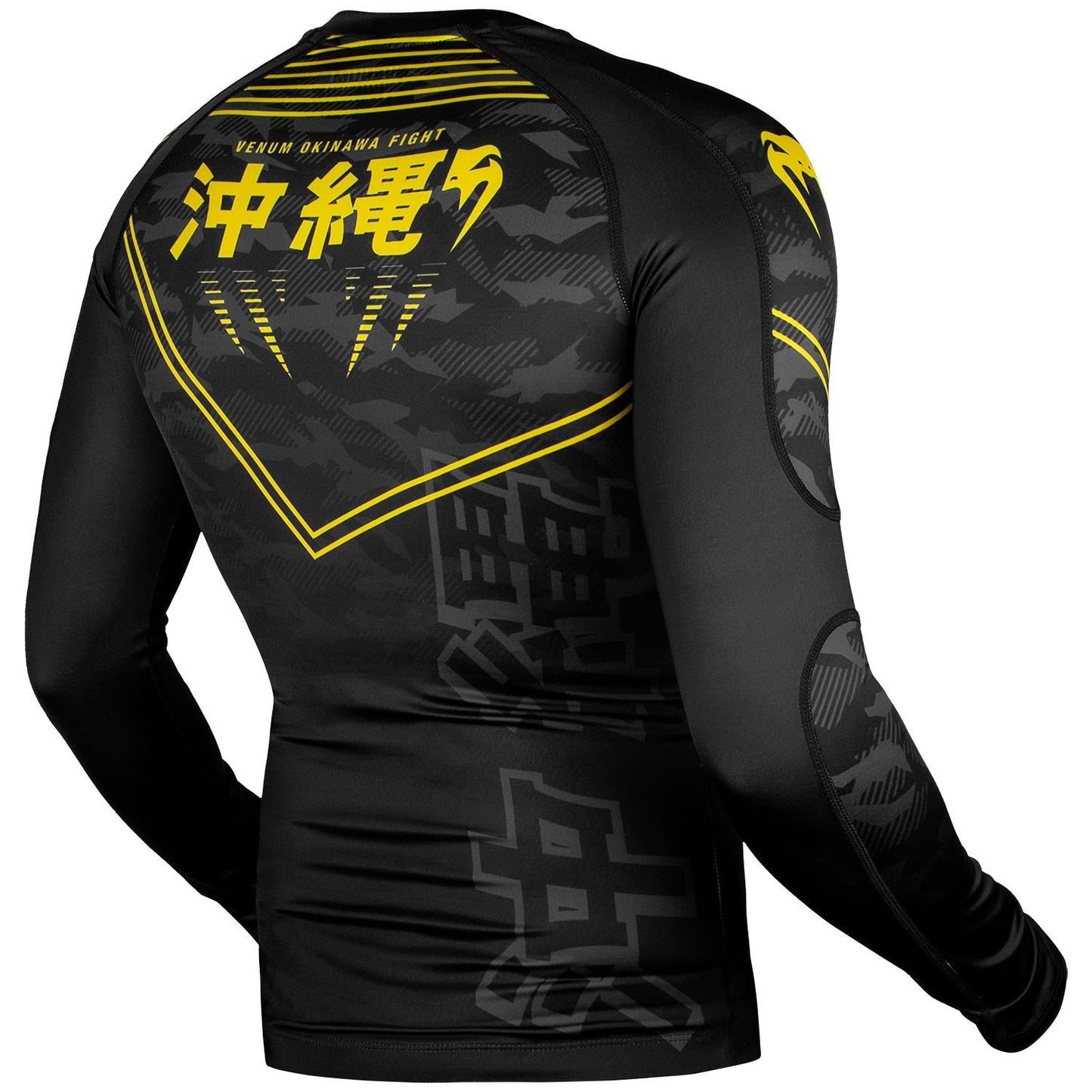 Rashguard Venum Okinawa 2.0 - Long Sleeve - Black/Yellow