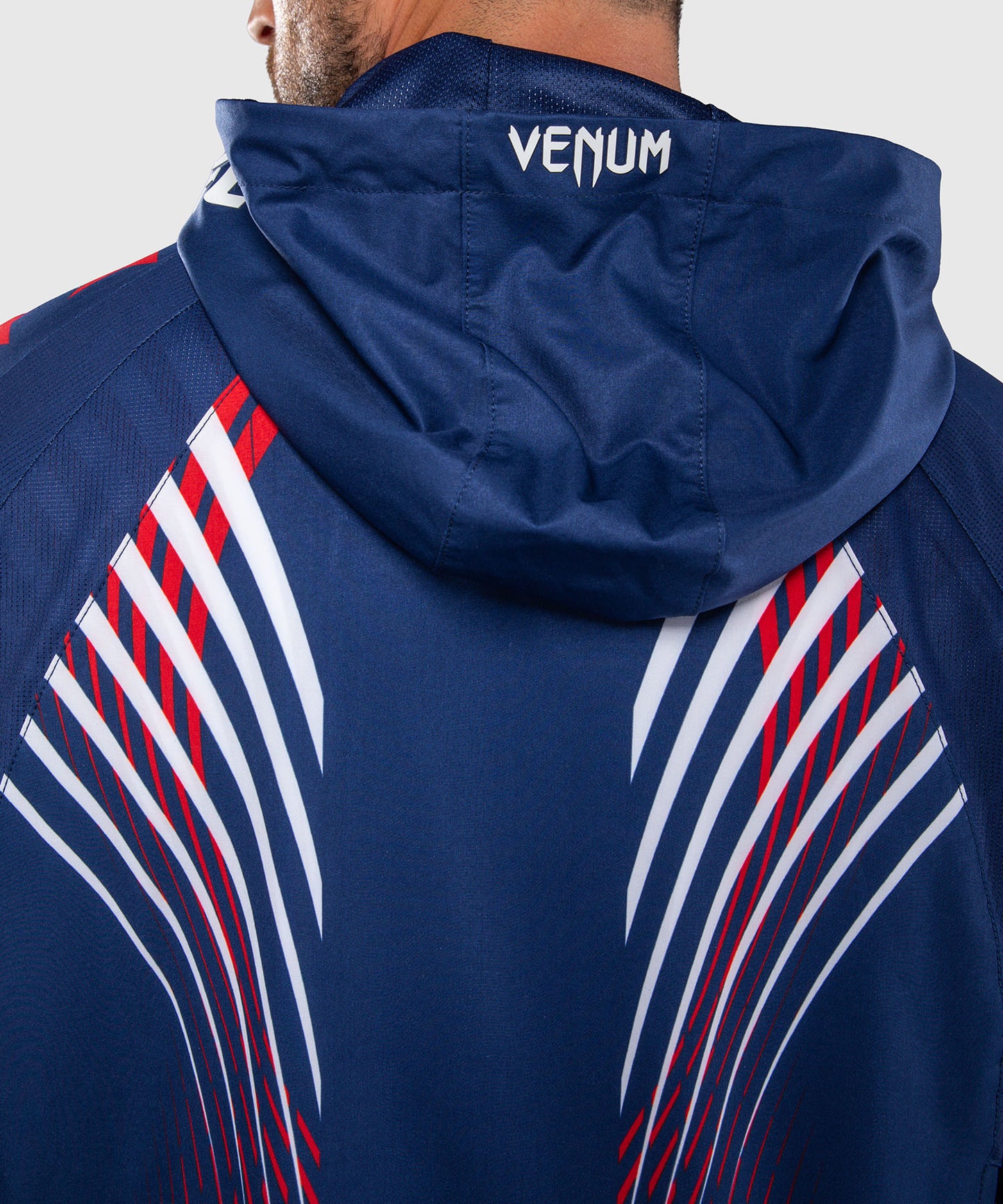 Official UFC Freedom 250 by Venum Authentic Fight Night Walkout Hoodie para hombre - Azul