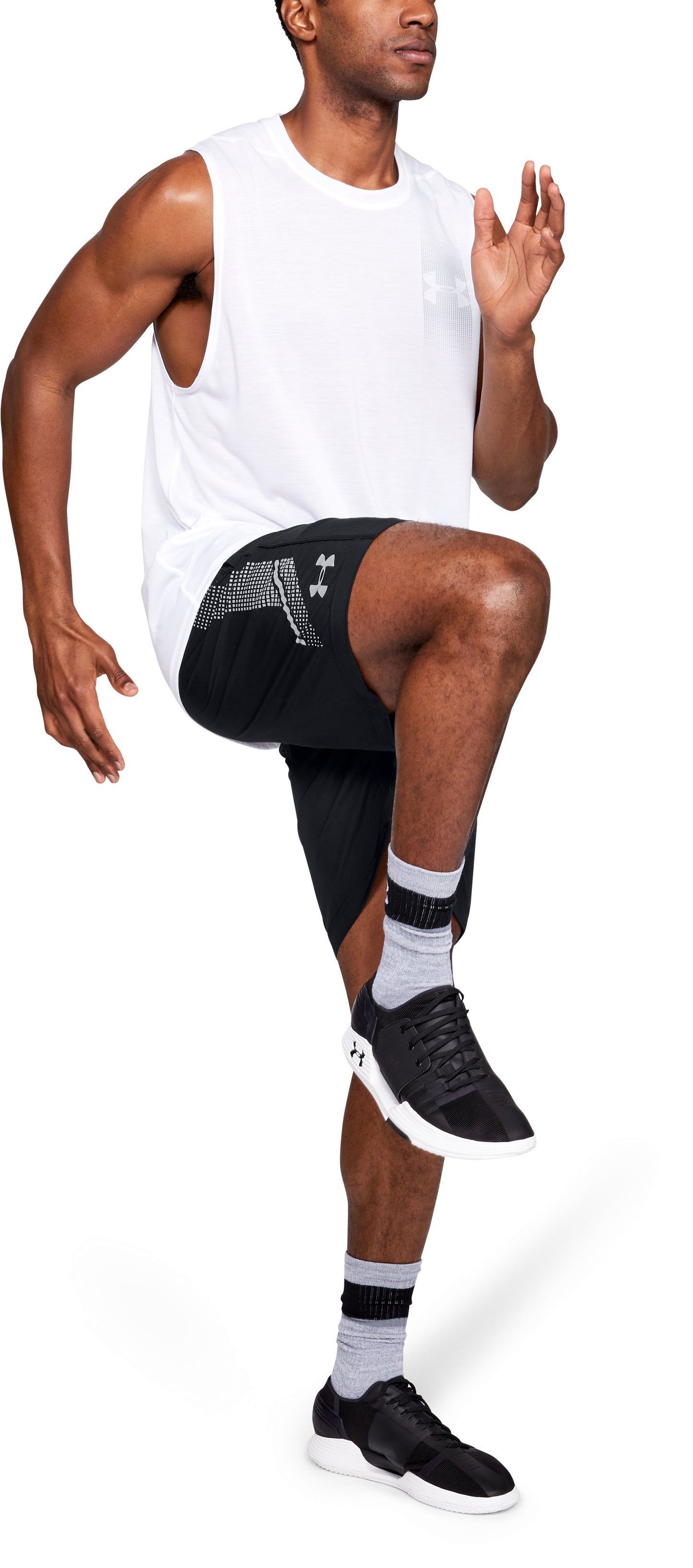 Under Armour Woven Graphic Fightshorts – Schwarz