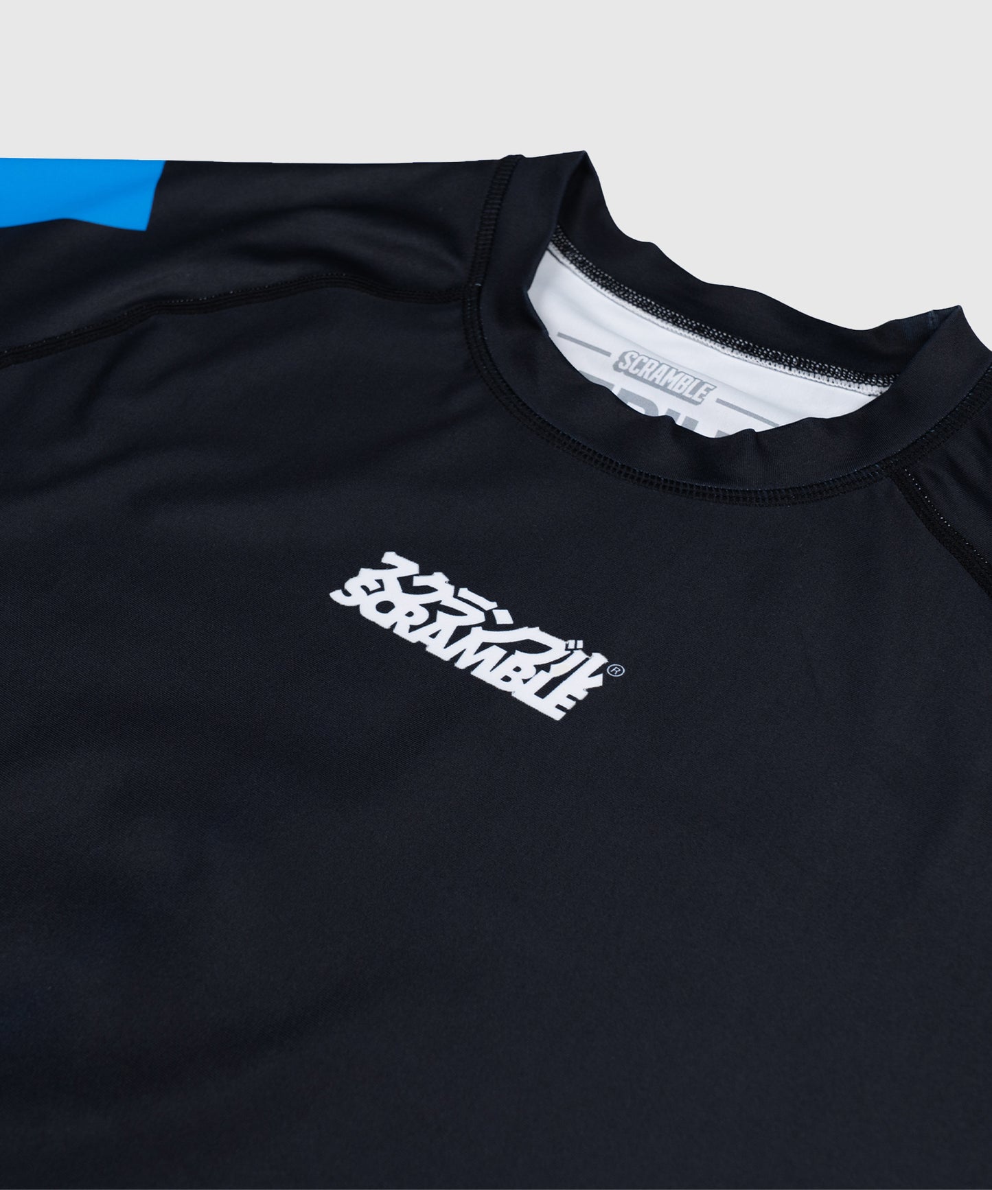 Scramble Ranked Rashguard a Maniche Corte - Blu