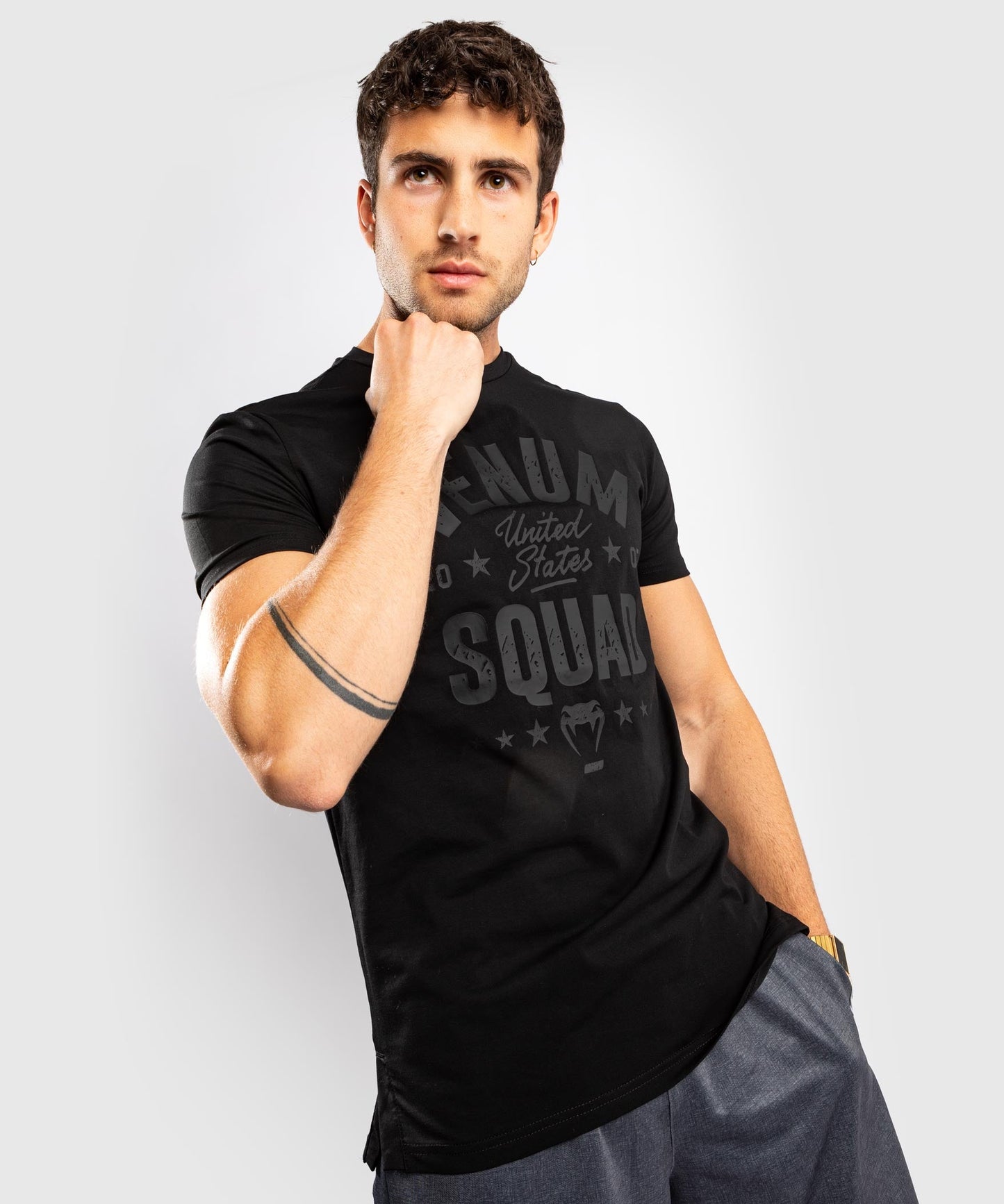 Venum Squad T-Shirt - Schwarz/Schwarz