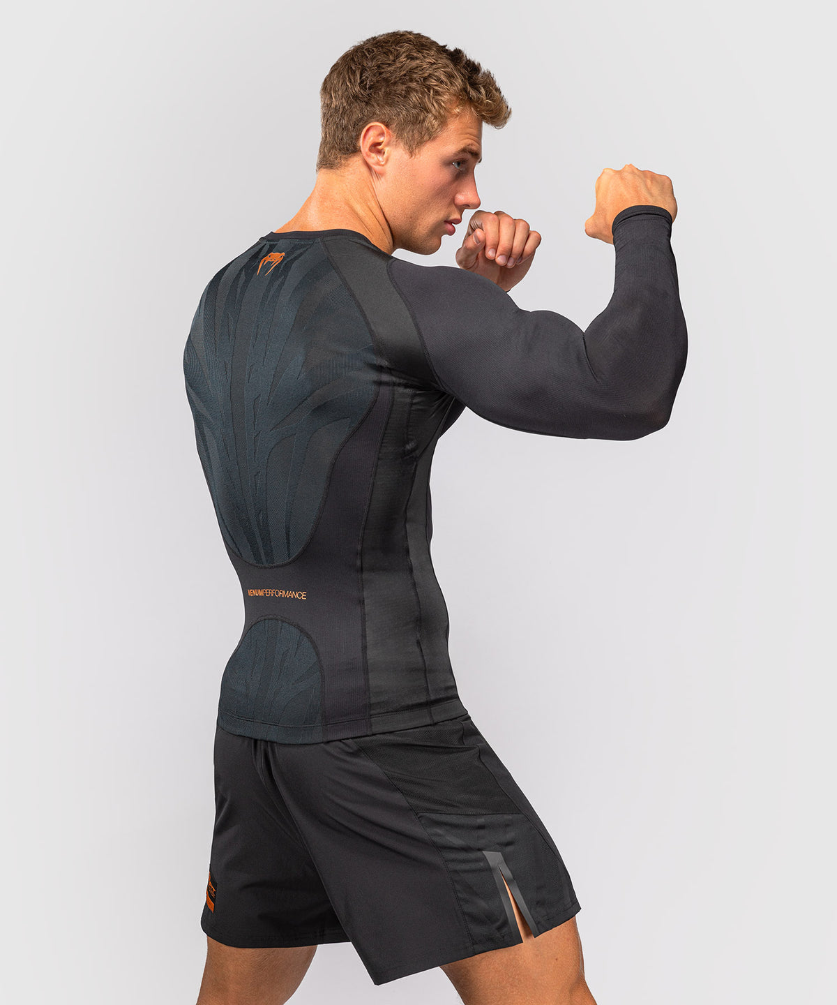 Rashguard manches longues Venum G-Fit Revolution - Noir/Cuivre