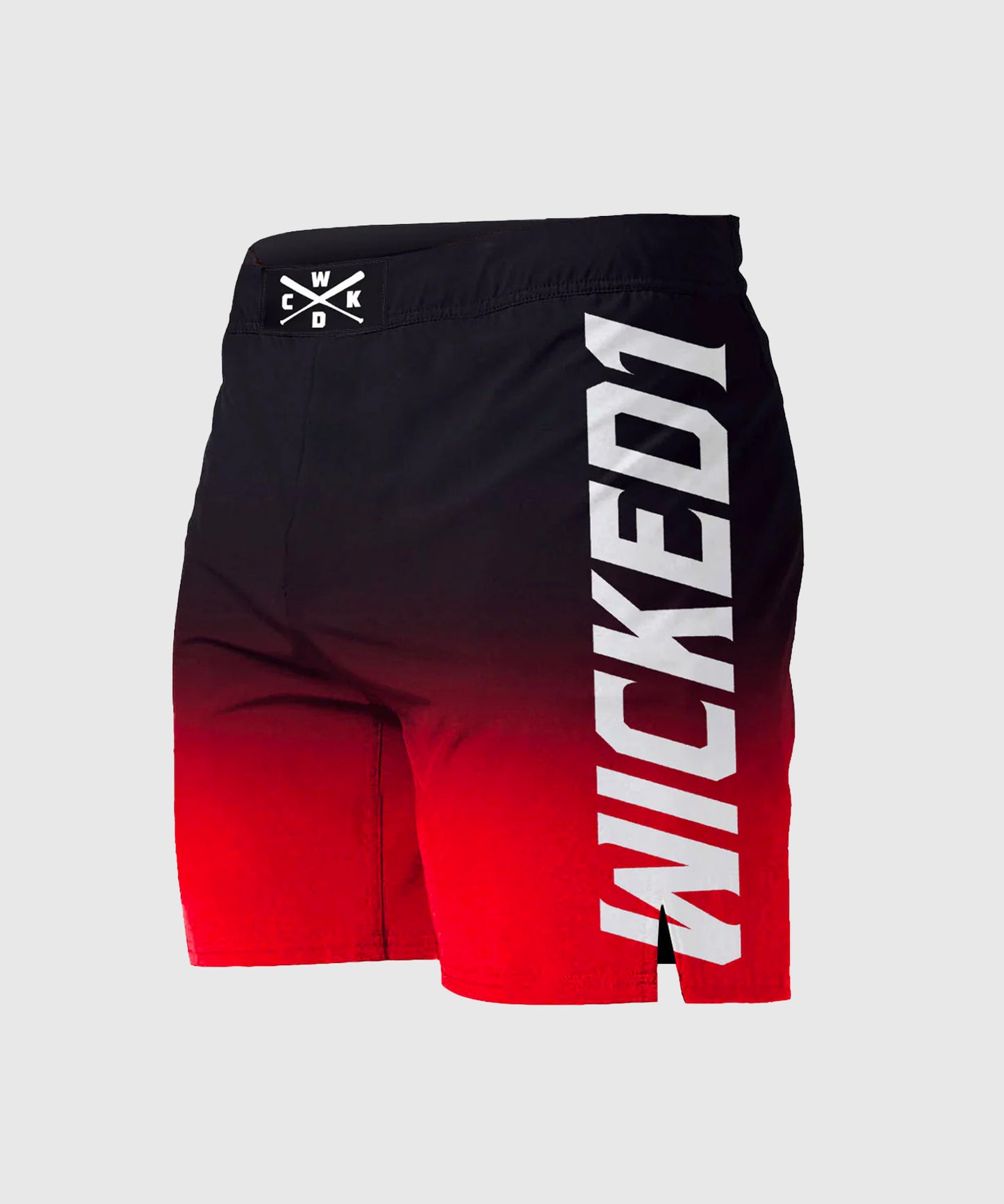 Wicked One Ghost Fightshorts - Negro/Rojo