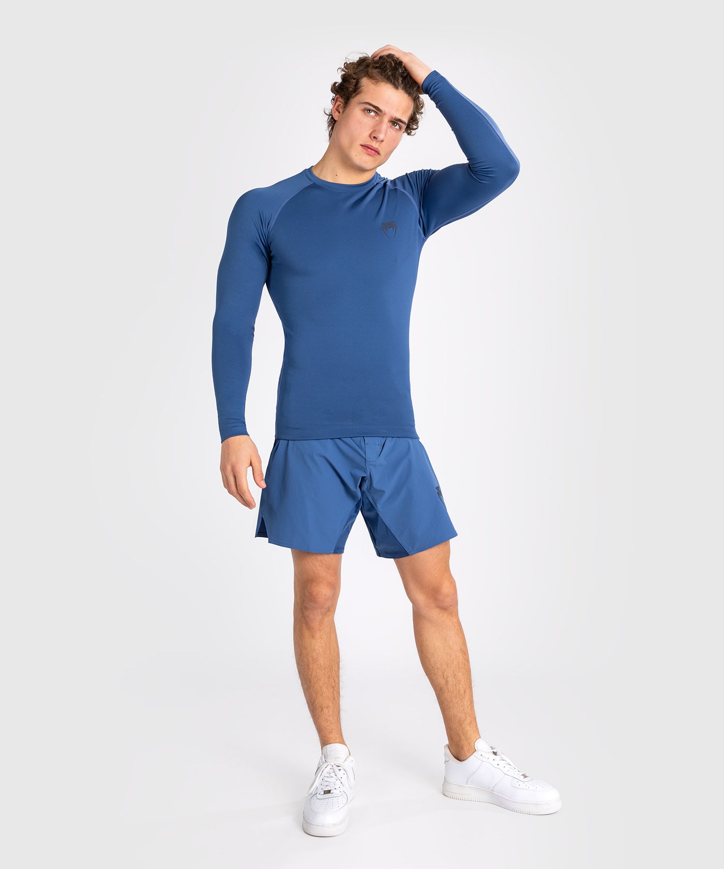 Rashguard à manches longues pour hommes Venum Contender - Bleu