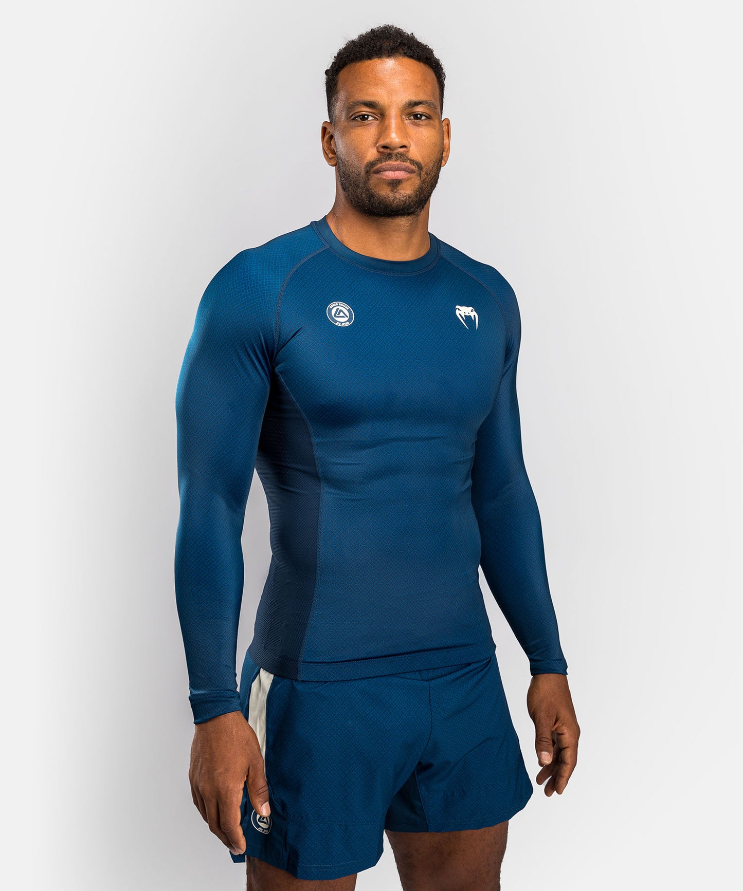Rashguard à Manches Longues Venum x Roger Gracie Academy - Bleu