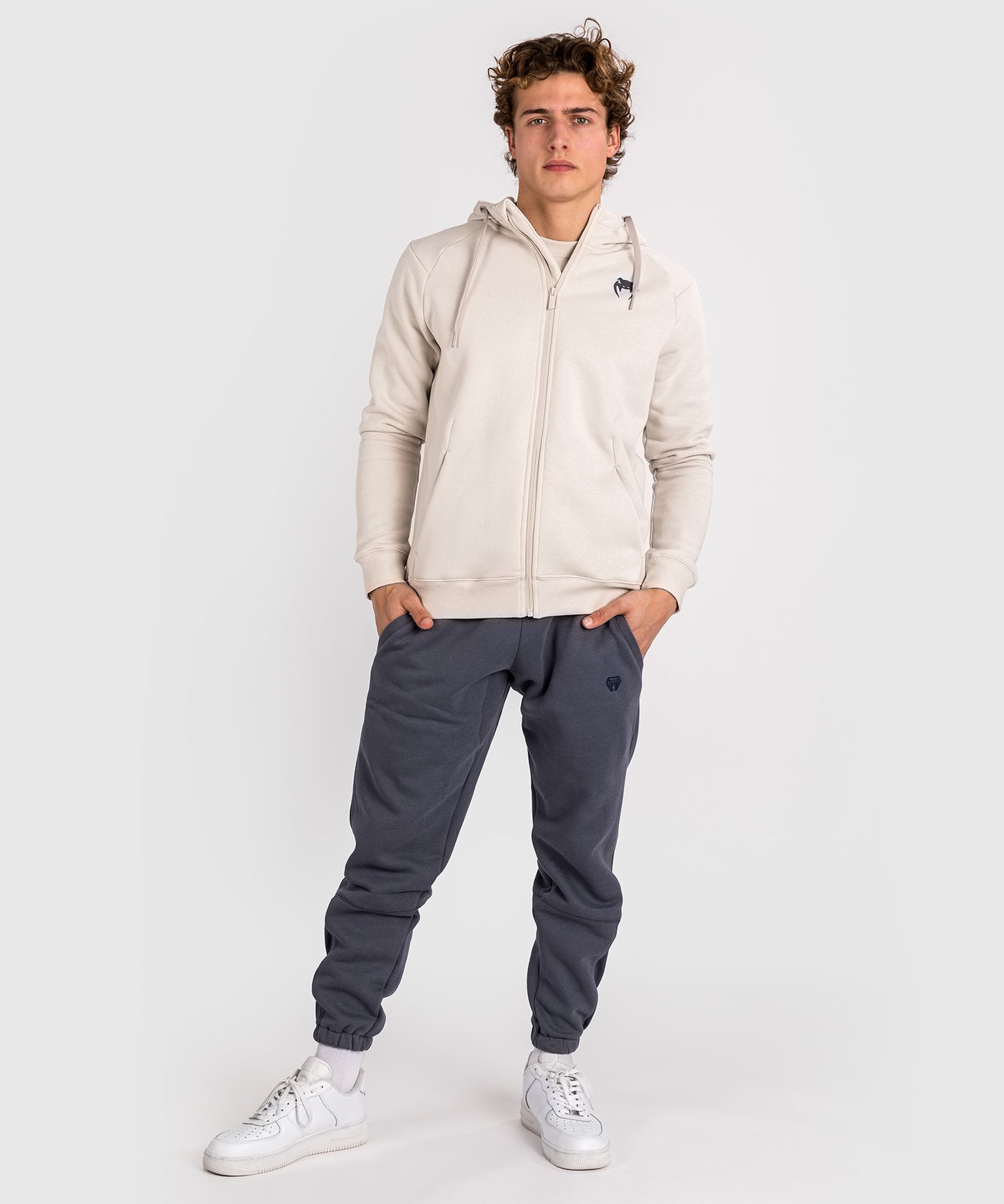 Sweatshirt Zippé à Capuche Venum Strikeland - Greige