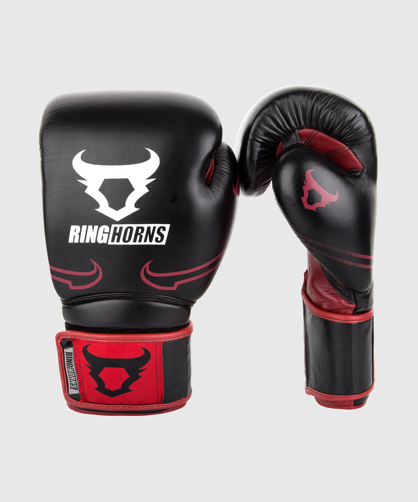 Gants de boxe Ringhorns Destroyer - Cuir - Noir/Rouge