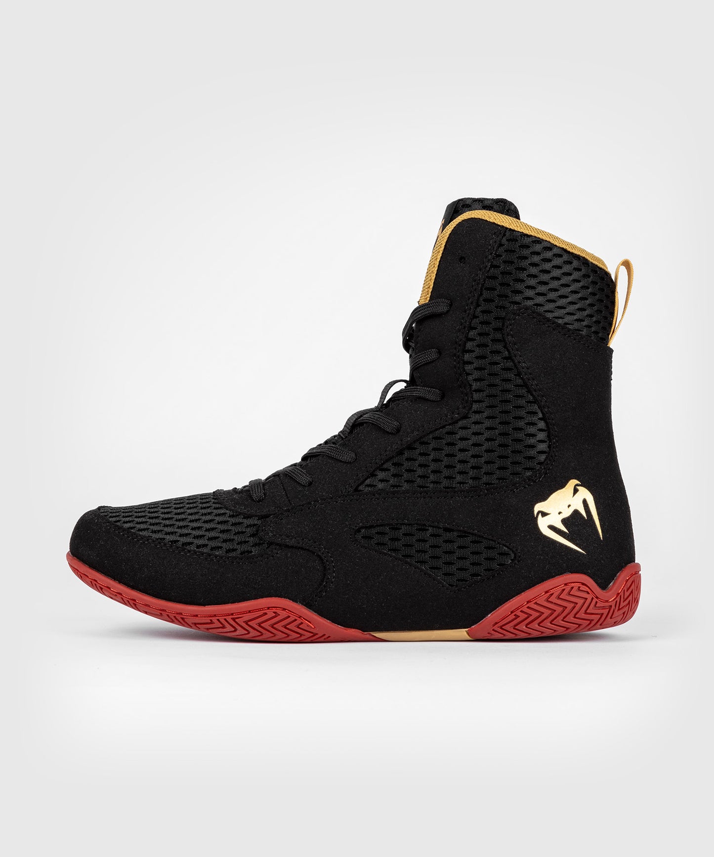 Venum Contender Calzado de Boxeo - Negro/Dorado/Rojo