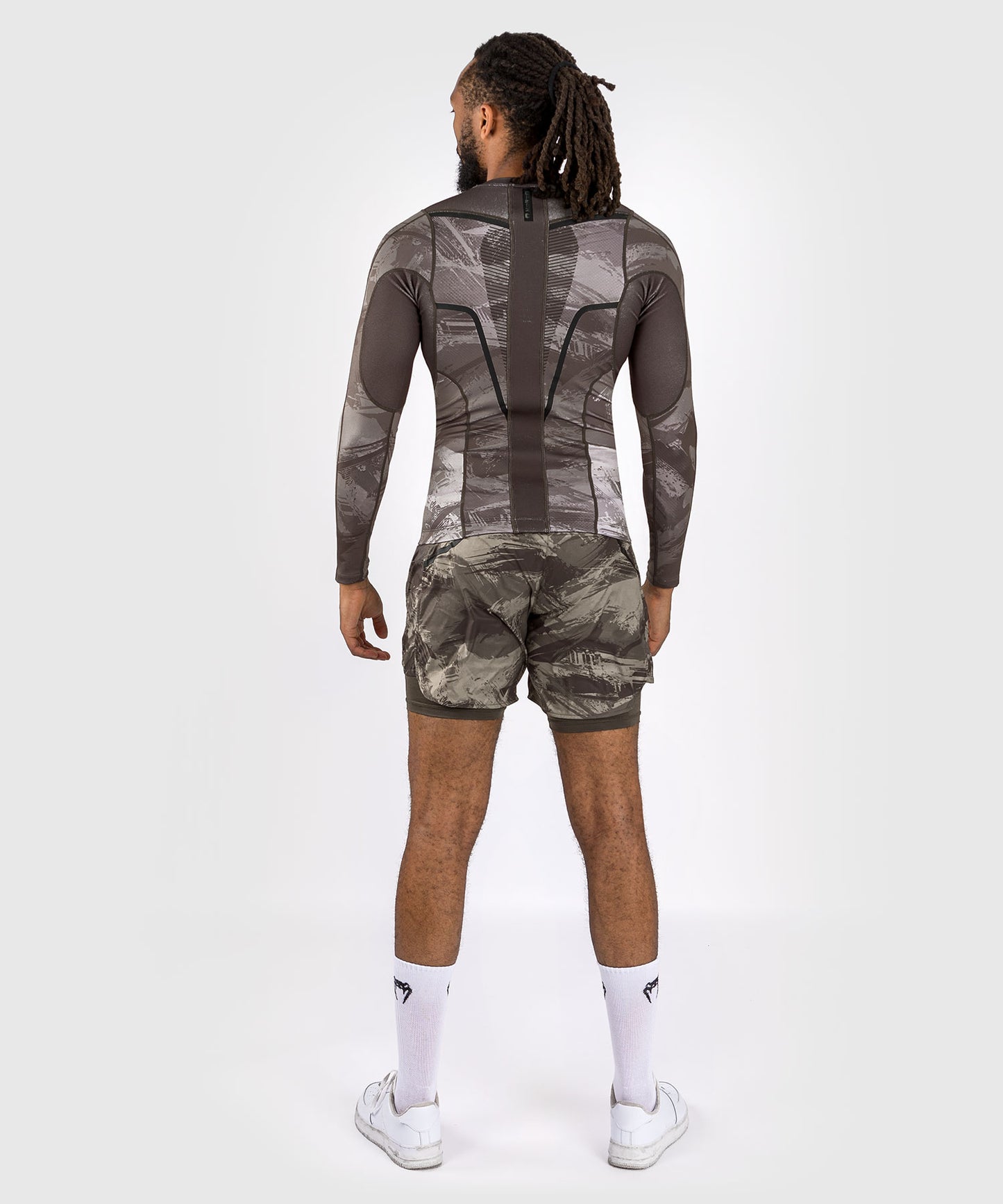 Venum Electron 3.0 Langärmeliger Rashguard - Sand
