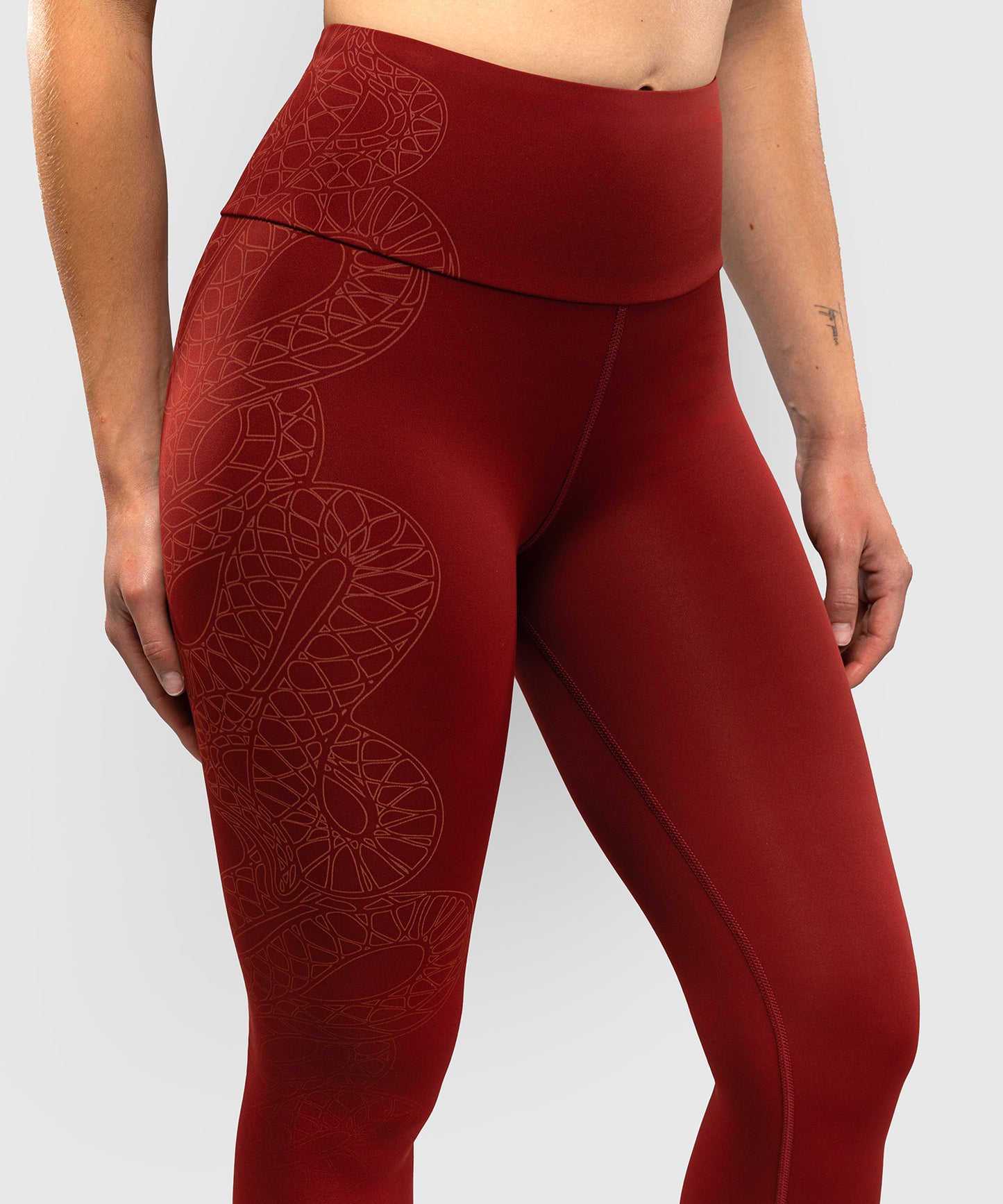 Venum Serpenti Women’s Leggings - Burgundy/Ivory