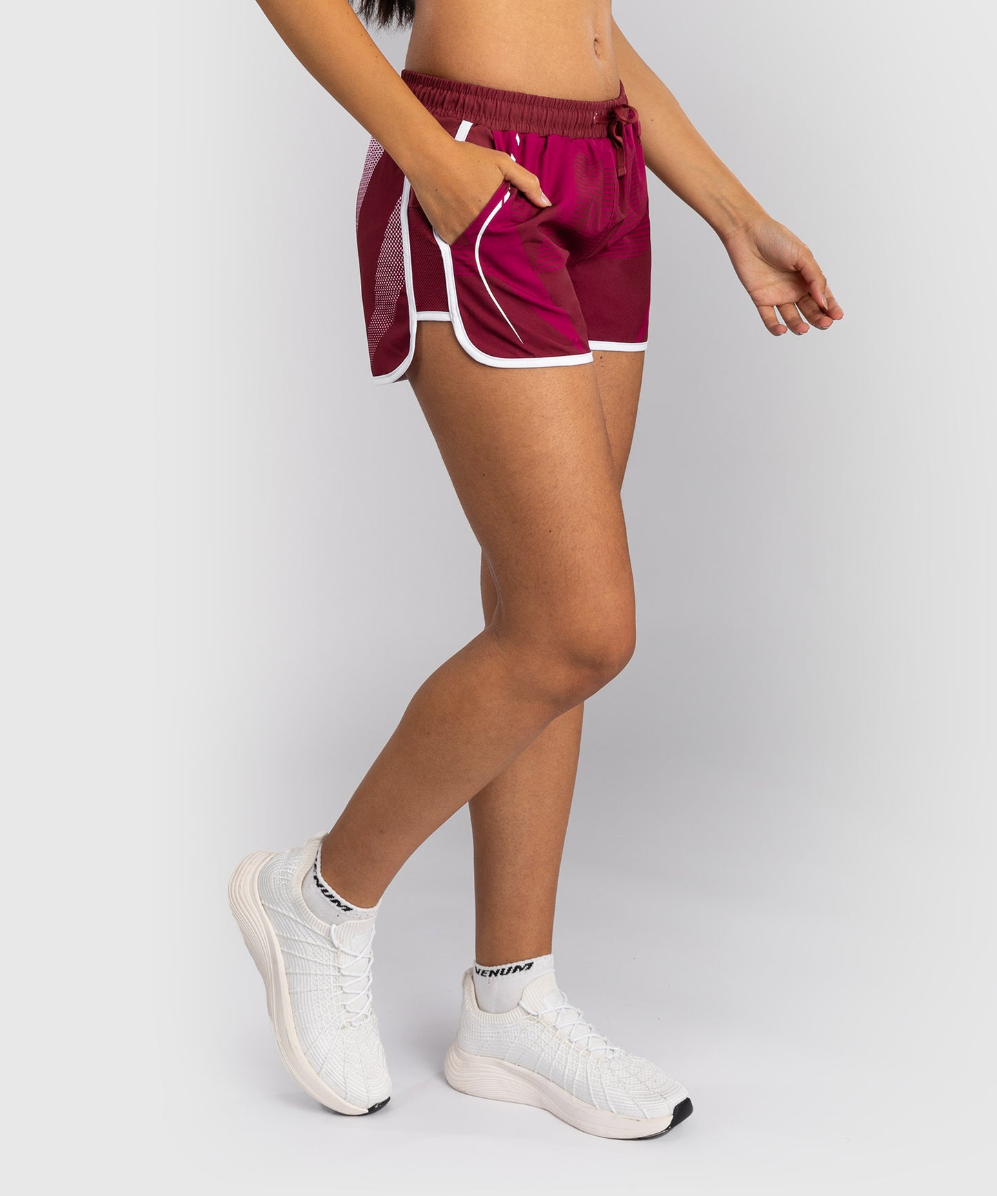 Venum Adrenaline Women's Training Shorts - Burgundy/ Pink