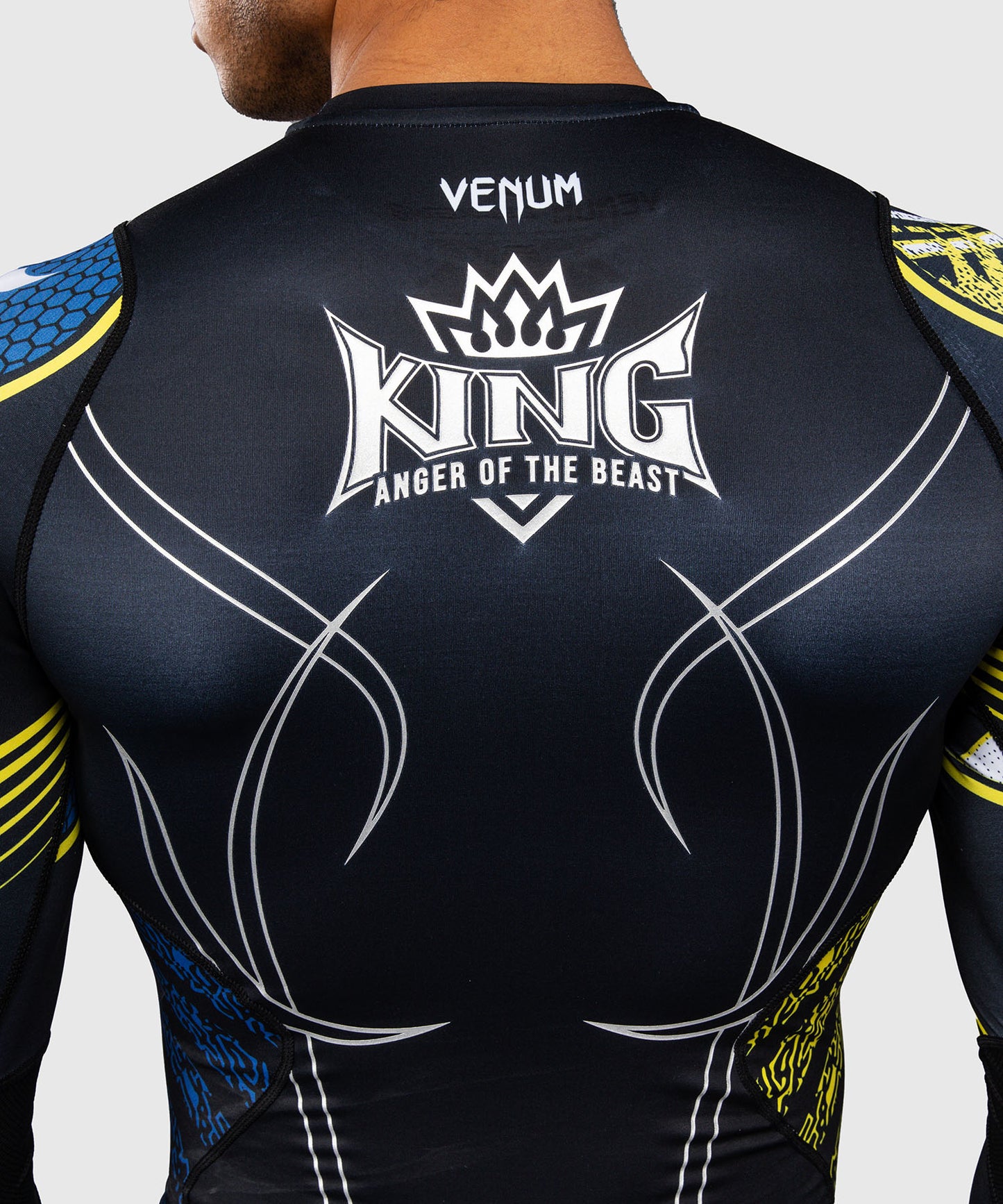Rashguard à Manches Longues King Venum x TEKKEN 8 - Noir/Jaune
