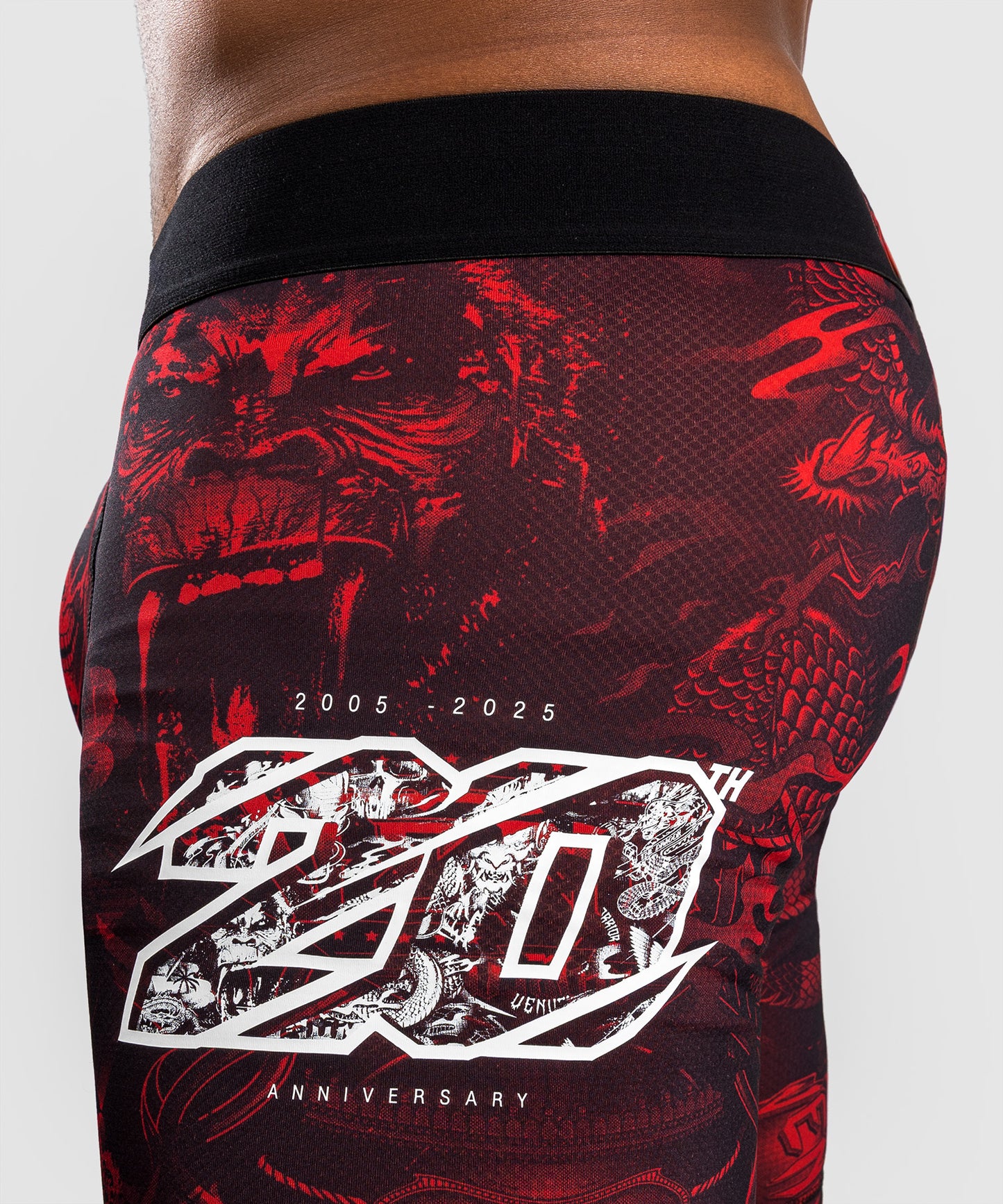 Venum 20th Anniversary Kompressionsshort - Schwarz/Rot
