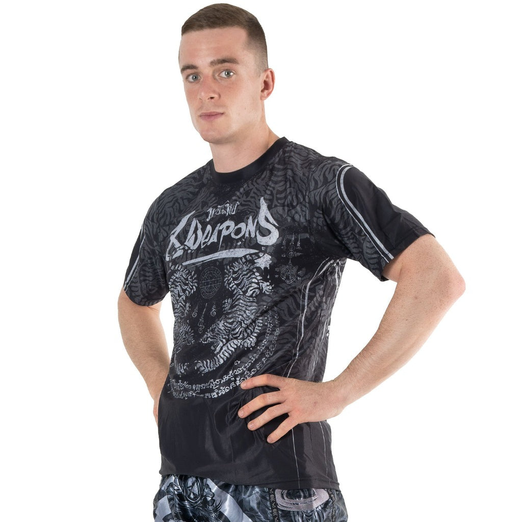 8 Weapons Functional Tiger Yant Camiseta - Negro/Grau
