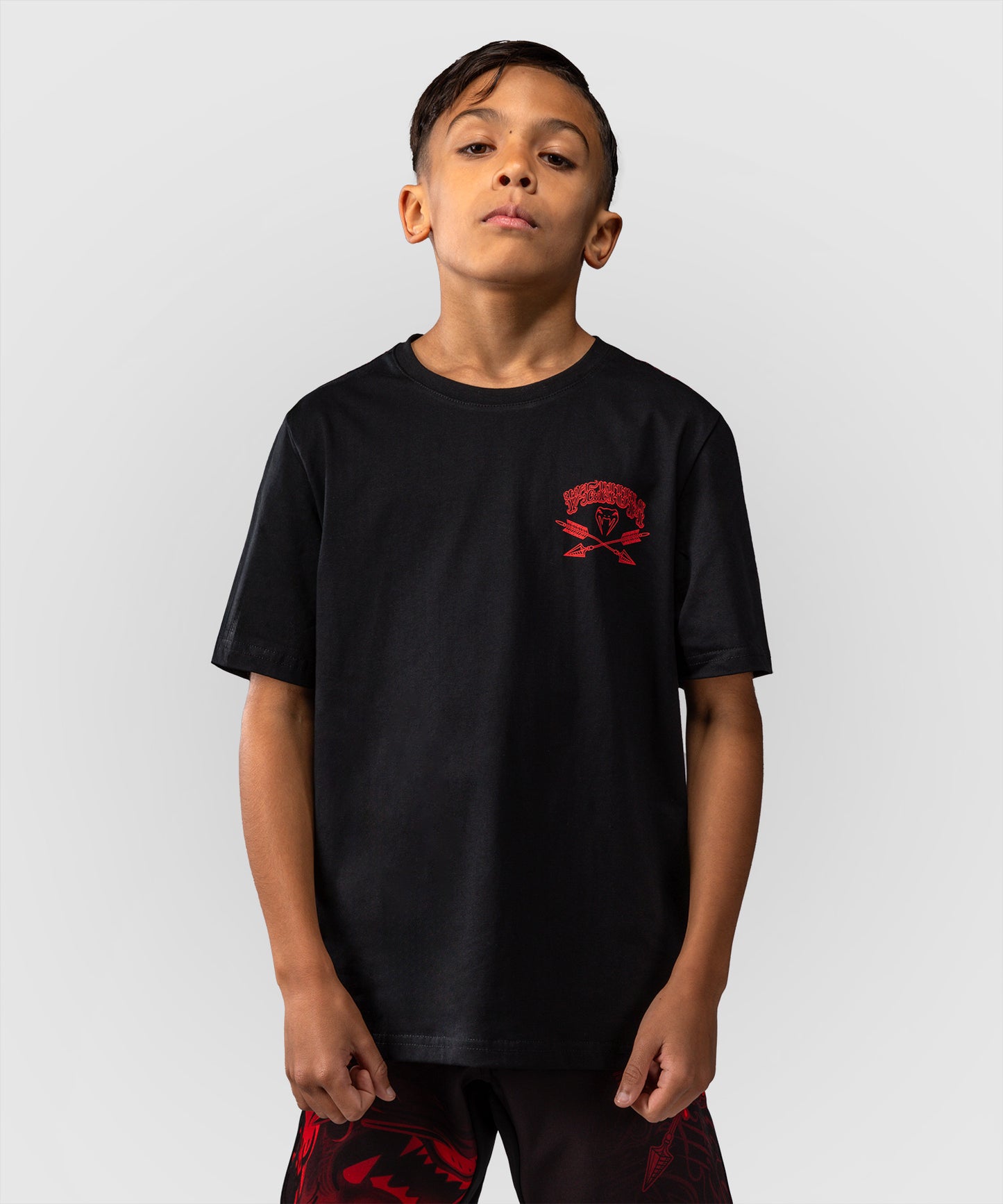 T-shirt Pour Enfants Venum Wolf Atak – Noir/Rouge
