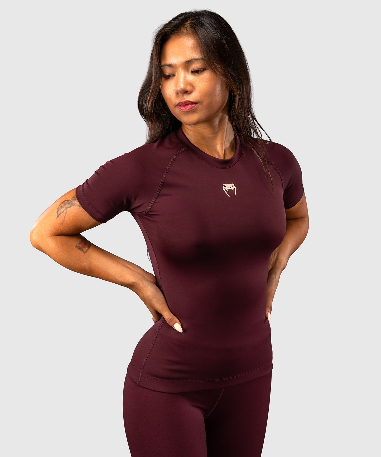 Venum Talisman Short Sleeve Rashguard - Plum