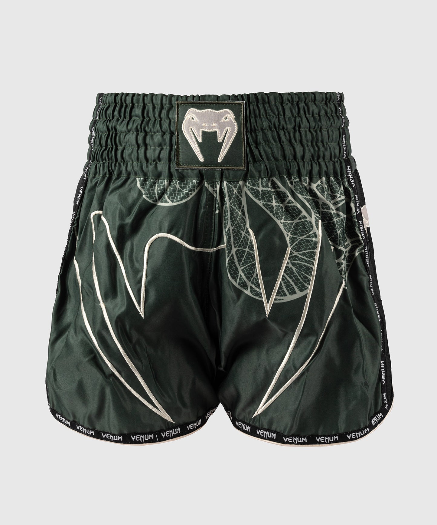 Venum Serpenti Muay Thai Shorts - Khaki/Bronze/Ivory
