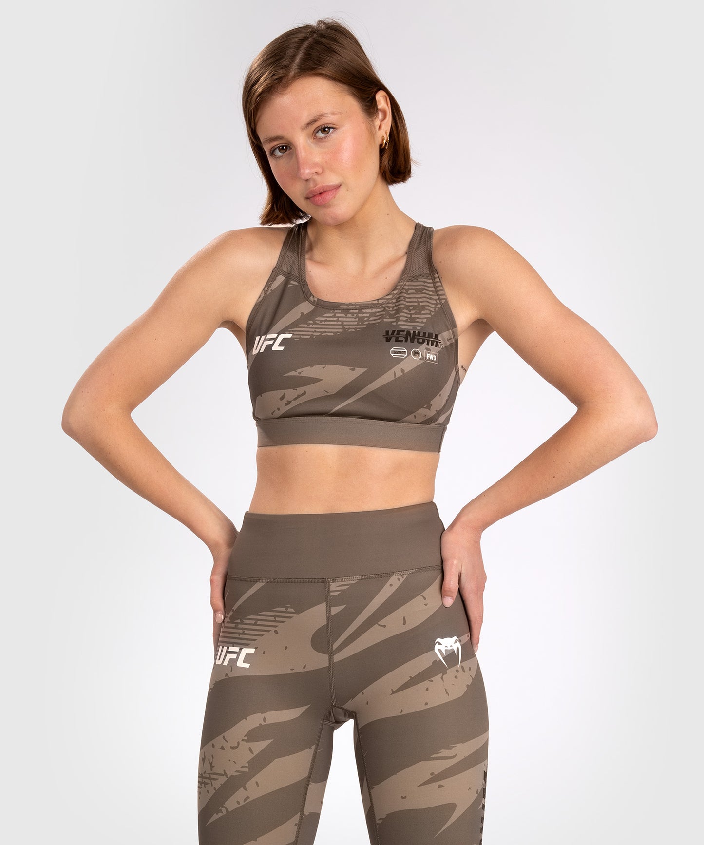 UFC Adrenaline by Venum Fight Week Reggiseno Sportivo Donna – Desert Camo