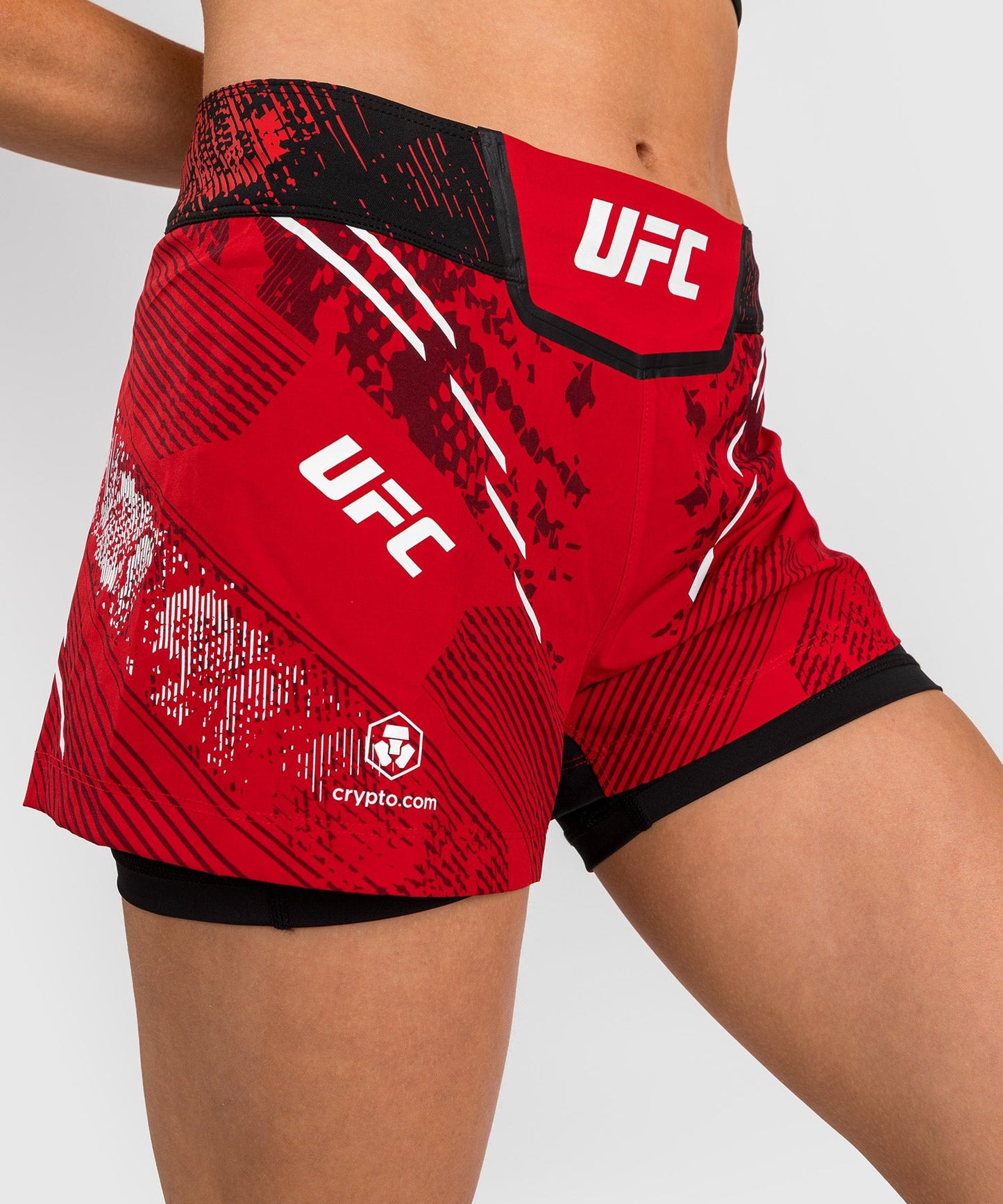 UFC Adrenaline by Venum Authentic Fight Night Women's Fight Shorts - Rot