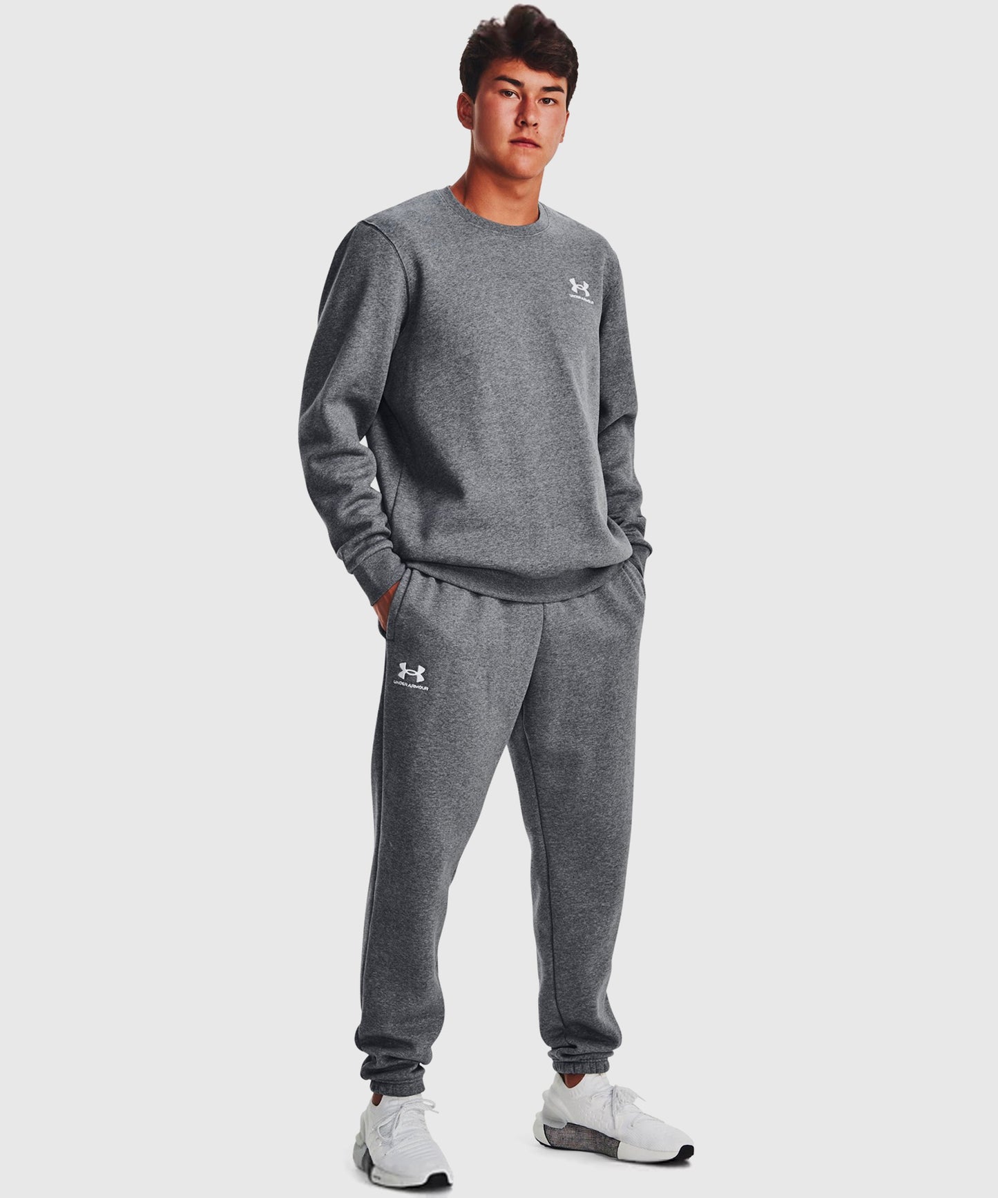 Under Armour Ua Essential Fleece Pantalone da Jogging – Grigio