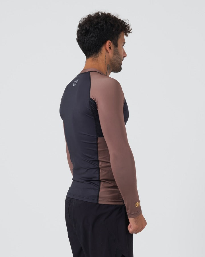 Kingz Ranked Performance V2 Langarm-Rashguard - Braun