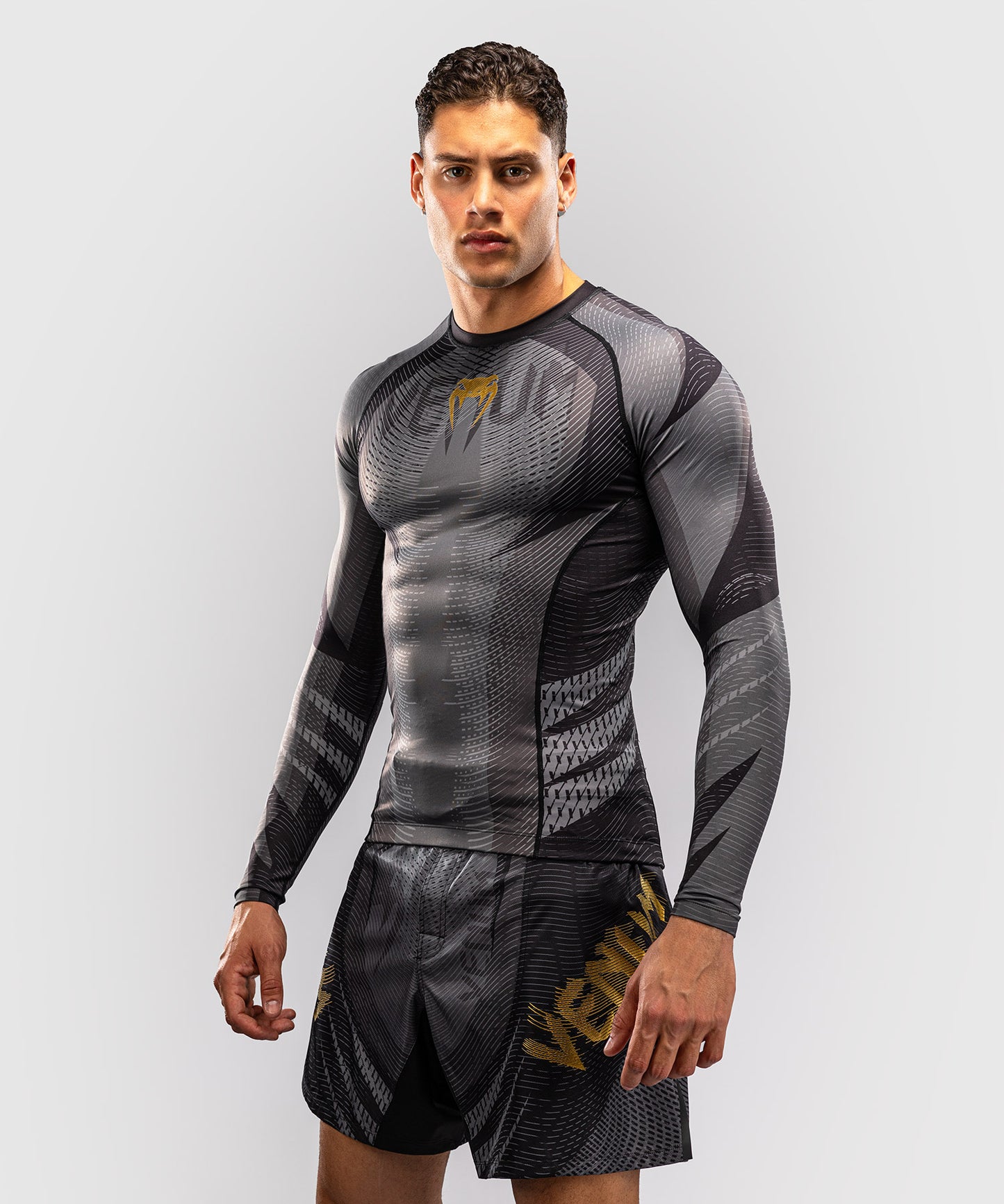 Venum Galactic 3.0 Rashguard Manga Larga - Negro/Oro