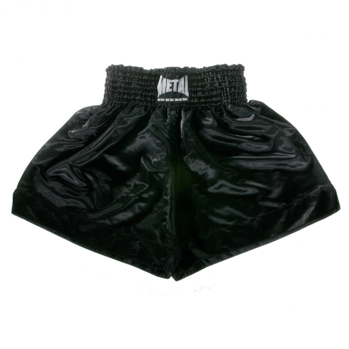 Metal Boxe Pantalones Cortos de Boxeo Thai para Niños - Negro