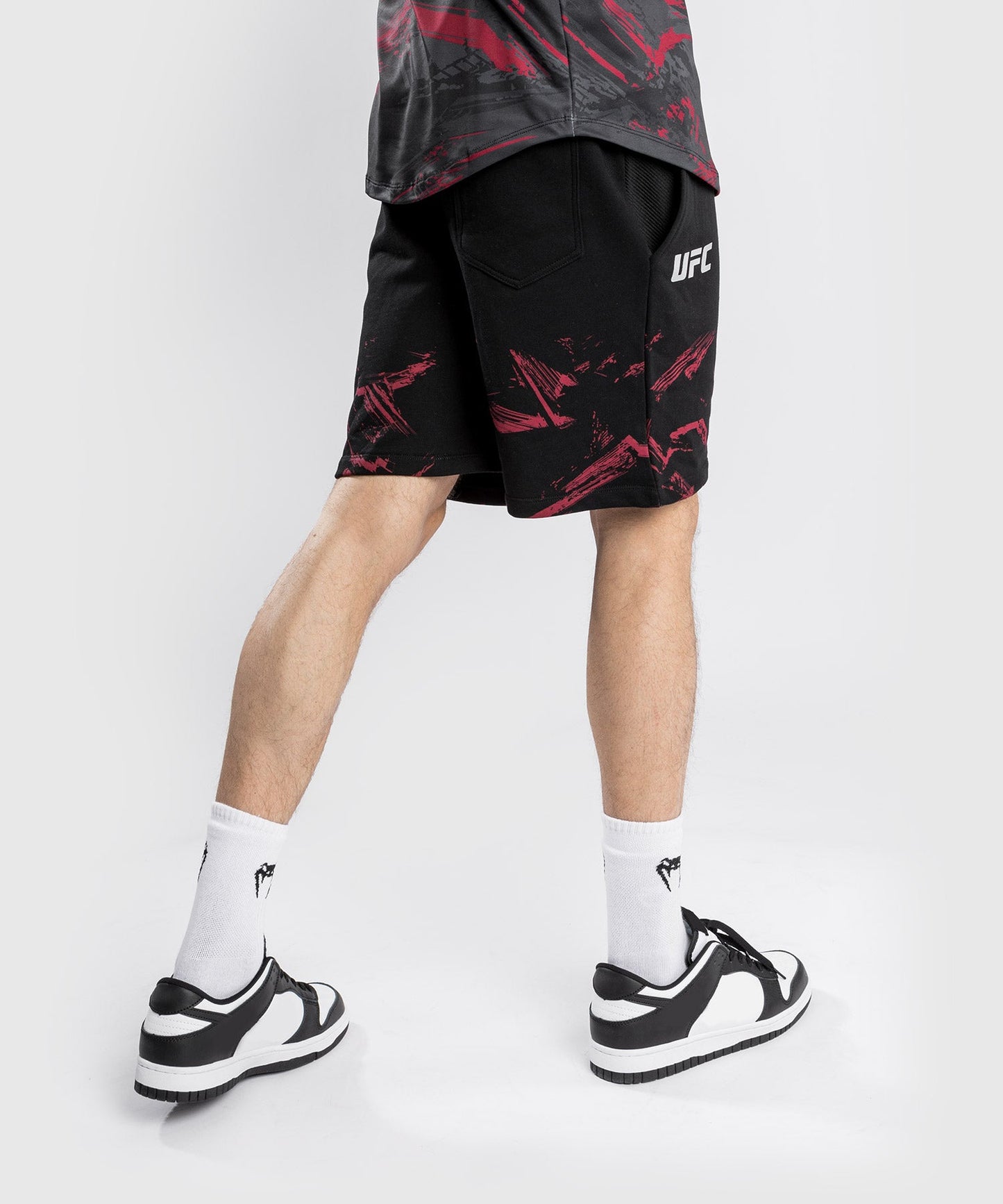 Venum Authentic Fight Week 2.0 UFC Baumwoll-Shorts - Schwarz/Rot