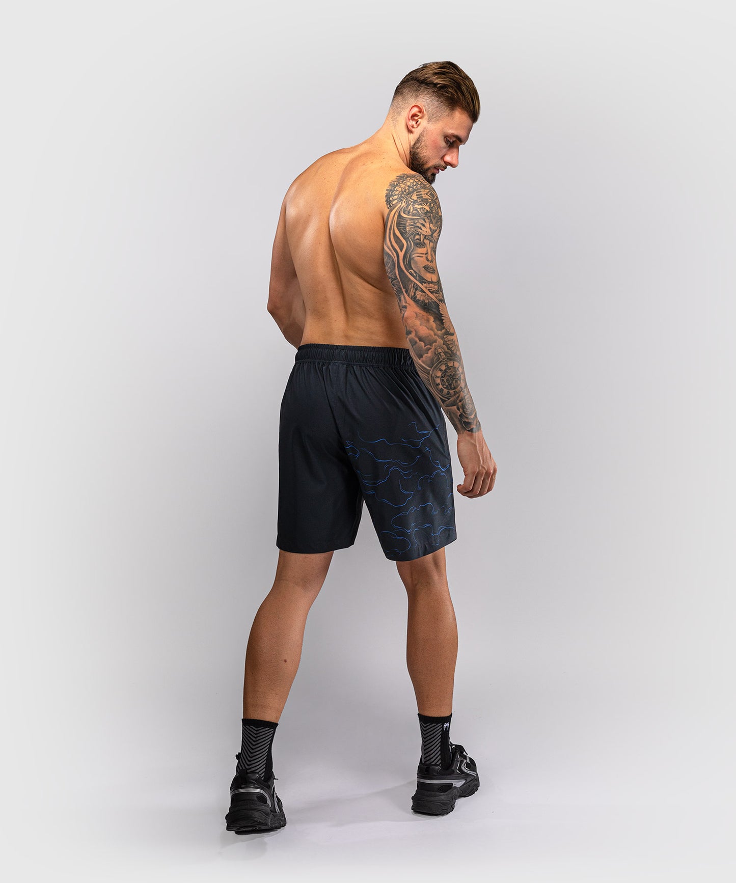 Venum Thunder Dragon Training Shorts - Black/Royal Blue
