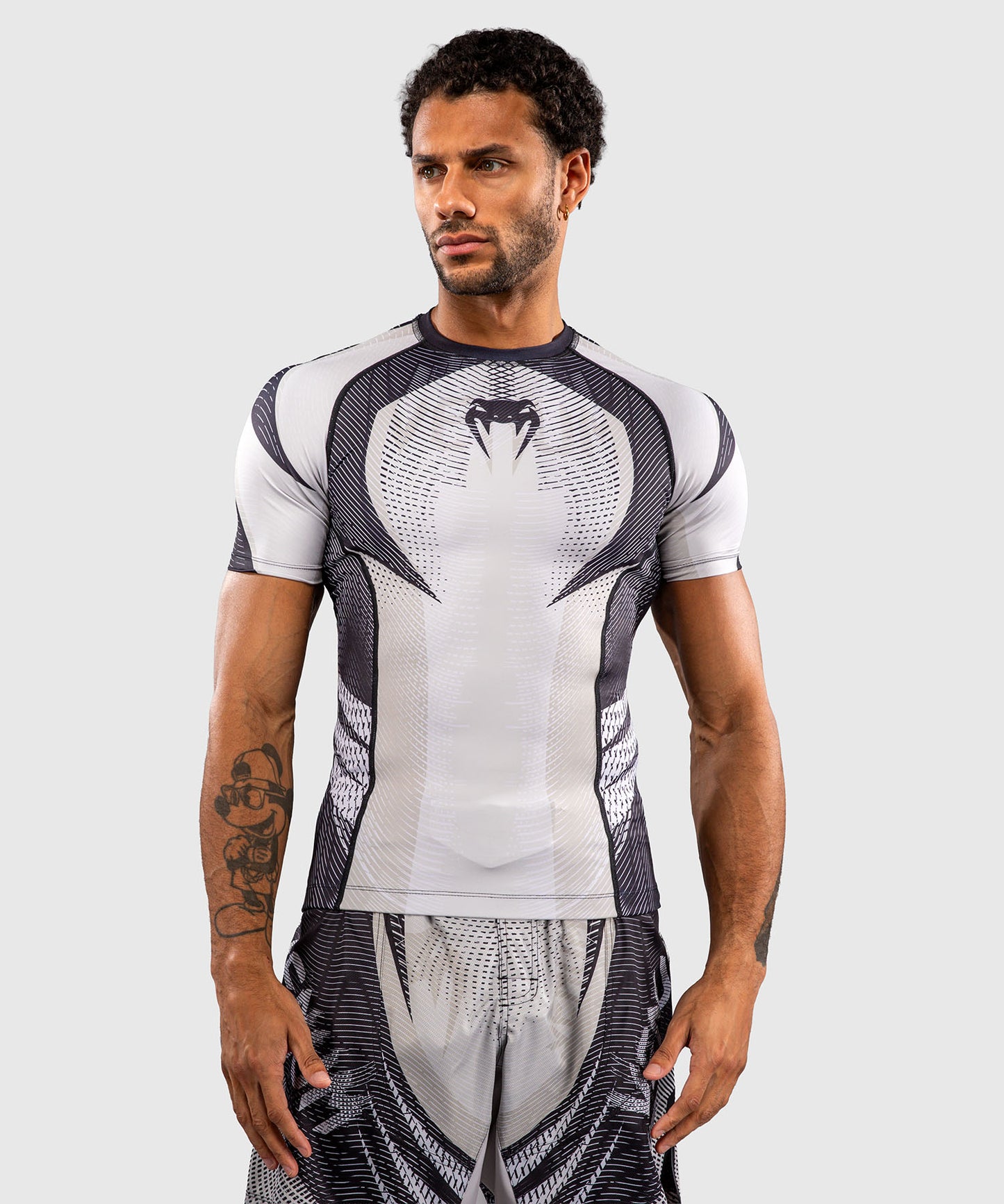 Venum Galactic 3.0 Rashguard Manga Corta - Blanco Hueso/Negro